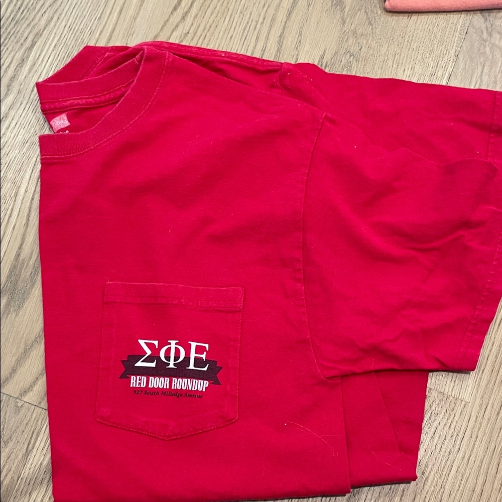 Hanes Sigma phi epsilon UGA Red T-Shirt